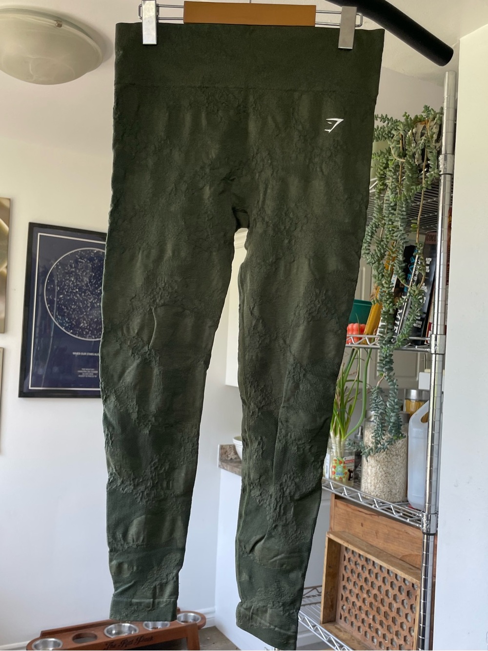 Gymshark Dark Olive Seamless Workout Leggings